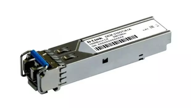 Модуль SFP D-Link DEM-310GT, 10 км, LC, Tx:1310 нм, Rx:1310 нм, 1.25 Гбит/с, SM, двойной (DEM-310GT/A1A/B1A)