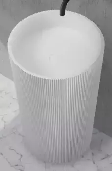 Раковина «Abber» Stein AS2501-H 50/50 искусственный камень белая матовая