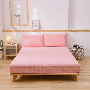 Простыни из чистого хлопка, 1 шт., простыня в клетку, размер 90x200, постельное белье для дома(Наволочку нужно заказать 90x200x15cm