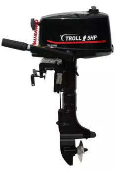 2х-тактный лодочный мотор TROLL T5S + топливный бак