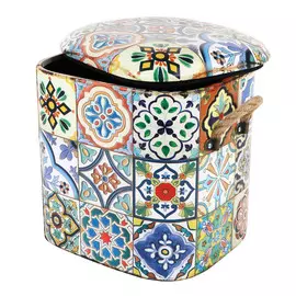 Пуф декор Grand forest Пэчворк 32x28x34 см