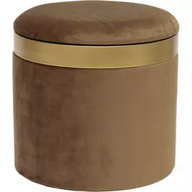 Пуф Glasar 35x35x35см коричневый