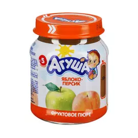 Пюре фруктовое Агуша Яблоко-Персик 115 г