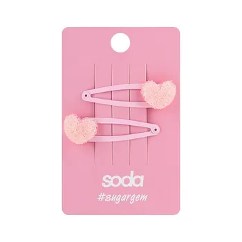 SODA Заколки для волос PINK HEARTS #sugargem