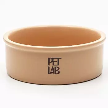 Pet Lab керамическая миска (0,2 л., Бежевая)