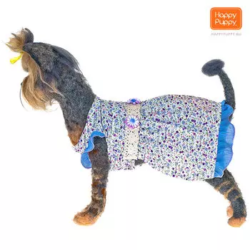 Платье Happy Puppy "Фиалка" для собак (XL, Девочка)