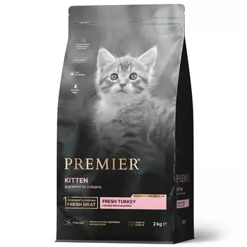 Premier Cat Kitten сухой корм для котят (Индейка, 2 кг.)