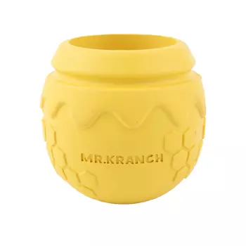 Mr.Kranch игрушка для собак горшочек меда с ароматом сливок (9 х 8 см., Желтый)