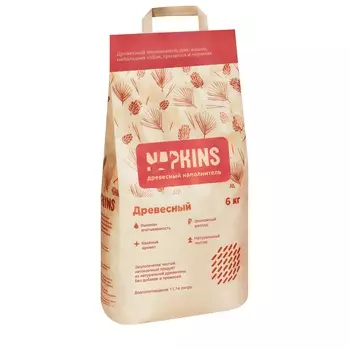 NAPKINS наполнитель древесный впитывающий (6 кг., 11,1 л.)
