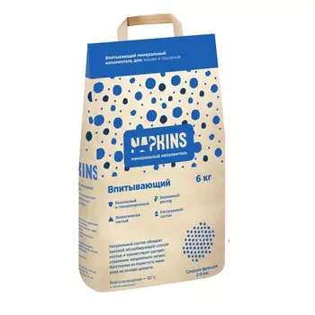 NAPKINS наполнитель минеральный впитывающий (6 кг., 12 л.)