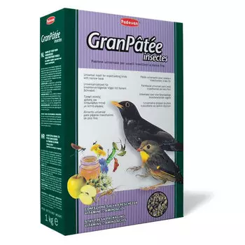 Padovan Gran Patee Insectes корм для насекомоядных птиц с насекомыми (Злаковое ассорти, 1 кг.)