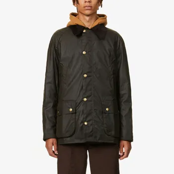 Куртка Ashby из вощеного хлопка с вельветовой отделкой Barbour, зеленый