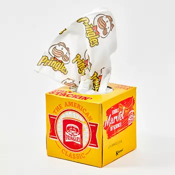 KARTIKA Салфетки бумажные косметические 3 слоя, с рисунком "Pringles" 56