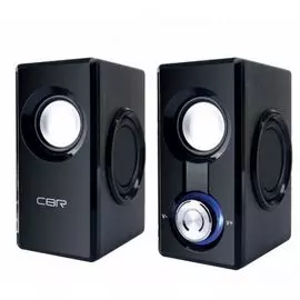 Компьютерная акустика 2.0 CBR CMS 504 питание 220 В, 2х3 Вт (6 Вт RMS), материал корпуса MDF, 3.5 мм