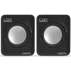 Компьютерная акустика 2.0 CBR CMS 90 black, 2х3 Вт, USB, 3.5 мм линейный стереовход, регул. громк., 1 м, ABS-пластик
