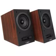 Компьютерная акустика 2.0 CBR CMS 590 brown, 2х5 Вт, USB, 3.5 мм линейный стереовход, разъём для подкл. наушников, регул. громк., кнопка вкл./выкл. пи