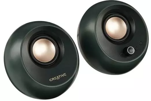 Компьютерная акустика 2.0 Creative Pebble Pro 51MF1710AA000 черный/темно-зеленый 10Вт BT портативные 2102489