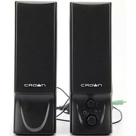 Компьютерная акустика 2.0 Crown CMS-602 6W, USB, кабель 1м, аудио-кабеля и питания 2м