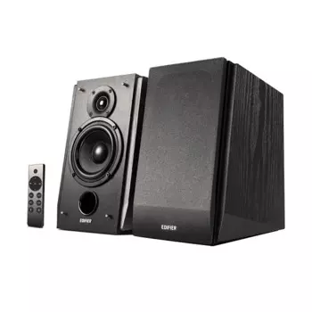 Компьютерная акустика 2.0 Edifier R1855DB Matte Black активные, 70W RMS, 60-20000Гц, дерево, пульт ДУ, BT 5.0,выход на сабвуфер,Opt/Coaxial,2 RCA