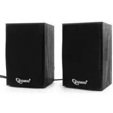 Компьютерная акустика 2.0 Gembird SPK-201 черный, 5 Вт, рег, громкости, питание USB, МДФ