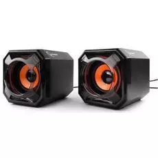 Компьютерная акустика 2.0 Gembird SPK-405 черная, 5 Вт, рег. громкости, питание USB, пассив. излучатели