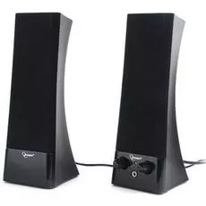 Компьютерная акустика 2.0 Gembird SPK-500 черный, 6 Вт, рег. громкости, разъём для наушников,питание 220 В