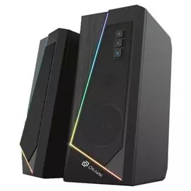 Компьютерная акустика 2.0 Oklick OK-125 N518 черная 12Вт