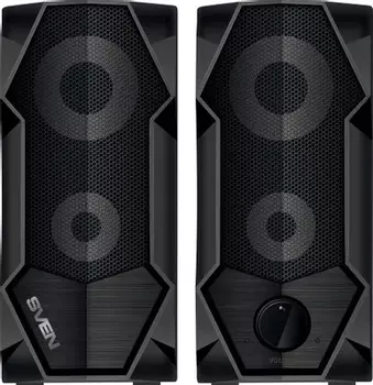 Компьютерная акустика 2.0 Sven 410 SV-020941 2*3 Вт(RMS), 100 Гц-20 КГц, USB, подсветка, чёрная