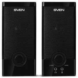 Компьютерная акустика 2.0 Sven SPS-603 SV-015183 6 Вт, 5V USB, дерево (MDF), Black