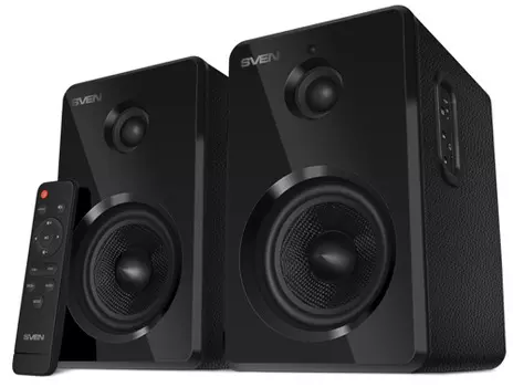 Компьютерная акустика 2.0 Sven SPS-730 SV-021177 черный (50 Вт, BT, пульт, USB, microSD)