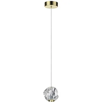 Подвесной светильник Odeon Light Jemstone 5085/5L золото/прозрачный/металл/акрил LED 5W 4000K 240Лм в форме шара