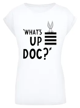 Рубашка F4NT4STIC Looney Tunes Bugs Bunny Whats Up Doc, белый