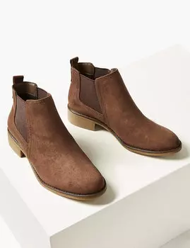 Ботинки Chelsea женские на блочном каблуке с технологией Insolia Flex®