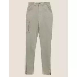 Брюки скинни Ivy с карманами и молниями на щиколотках, Marks&amp;Spencer