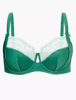 Бюстгальтер-балконет Satin &amp; Lace с мягкой чашкой A-G