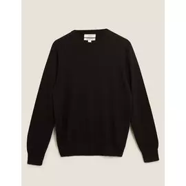 Джемпер из чистого хлопка с круглым вырезом Big &amp; Tall, Marks&amp;Spencer