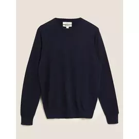 Джемпер из чистого хлопка с круглым вырезом Big &amp; Tall, Marks&amp;Spencer