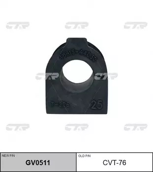 втулка стабилизатора переднего центральная! замена CVT-76\ Toyota Avensis Verso ACM20 01> GV0511 CTR