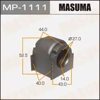 втулка стабилизатора переднего! d27\ Mazda CX-7 ER 06-12 MP-1111 MASUMA