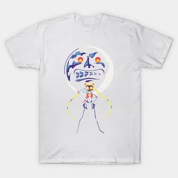 Футболка женская Majoras Moon Harajuku Print Kawaii футболка летняя женская футболка с коротким рукавом топ футболка S