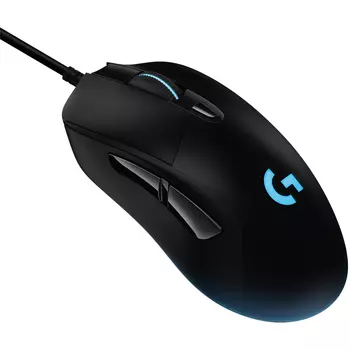 Мышь проводная Logitech G403 HERO, 16000dpi, оптическая светодиодная, USB, черный (910-005632)