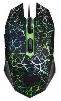 Мышь проводная Oklick 896G , 12800dpi, оптическая светодиодная, USB, черный (1431690)