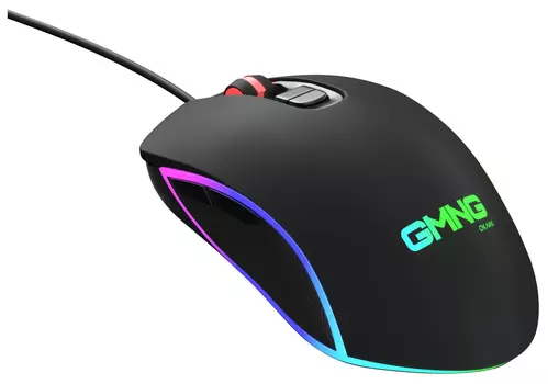 Мышь проводная GMNG 703GM, 3200dpi, оптическая светодиодная, USB, черный