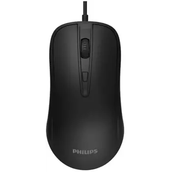 Мышь проводная PHILIPS SPK7214, 1600dpi, оптическая светодиодная, USB, черный (SPK7214B/60)