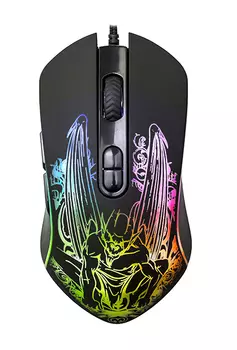 Мышь проводная Qumo Dragon War Gothic M51, 3200dpi, оптическая светодиодная, USB, черный (24122)