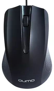 Мышь проводная Qumo Union M66, 1000dpi, оптическая светодиодная, USB, черный (24363)