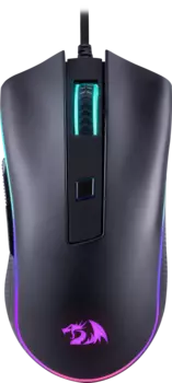 Мышь проводная Redragon Cypher, 12800dpi, оптическая светодиодная, USB, черный (72075)