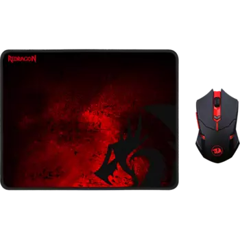 Мышь проводная Redragon M601WL-BA, 2400dpi, оптическая светодиодная, USB, черный (78227)