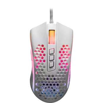 Мышь проводная Redragon Storm RGB, 12400dpi, оптическая светодиодная, USB, белый (77933)