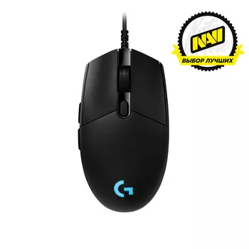 Мышь проводная Logitech Pro HERO Black USB, 25600dpi, оптическая светодиодная, USB, черный (910-005440)